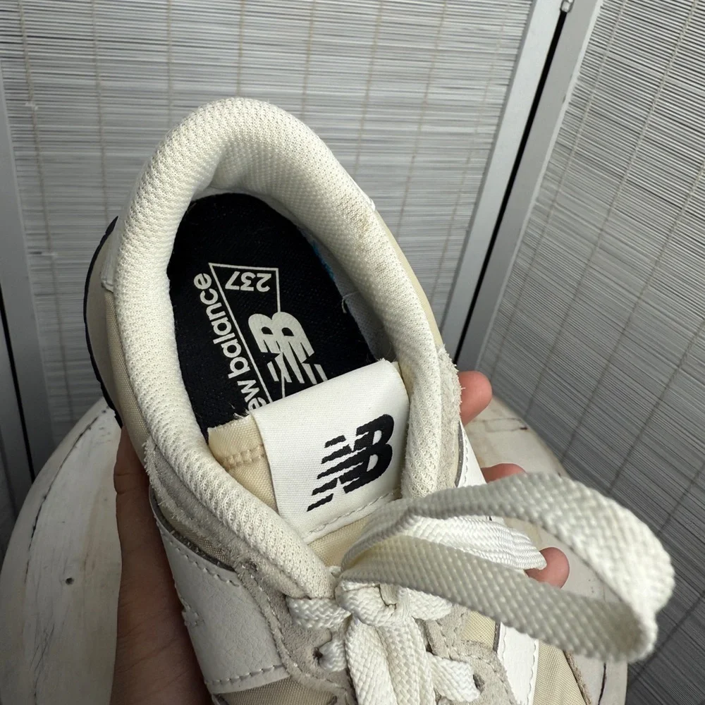 New Balance Off White Beige Suede Fabric Retro Sneakers Casual Street Style 7
